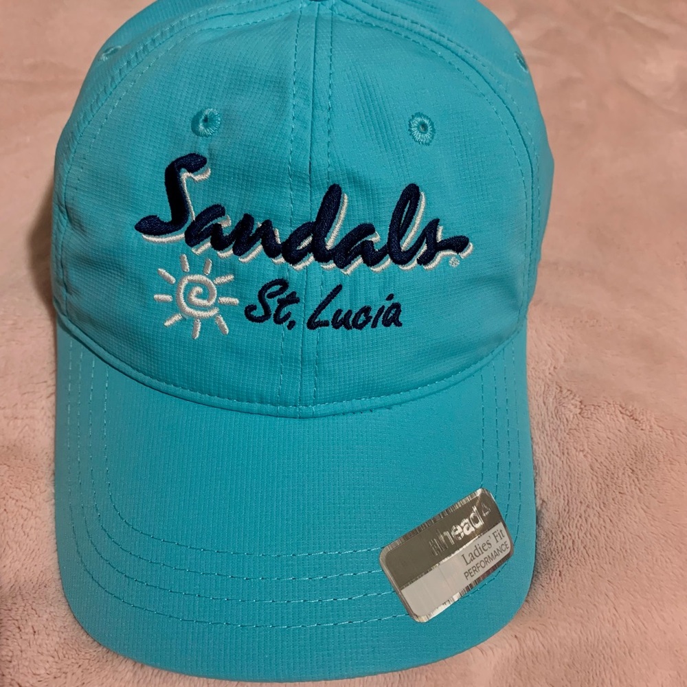 Sandals St. Lucia new ladies performance fit ball cap.